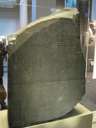 Rosetta stone (credit; calotype46)
